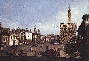Bernardo Bellotto La Piazza della Signoria a Firenze oil painting